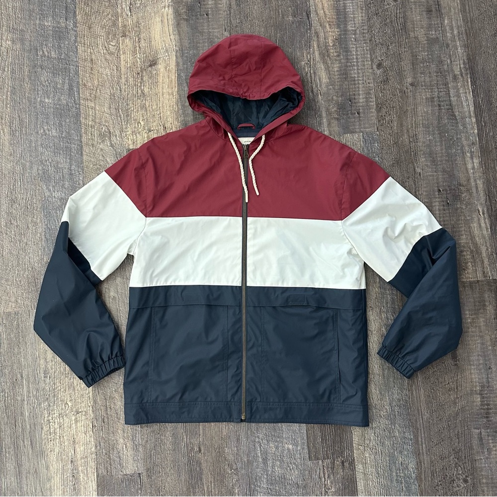 Weatherproof RWB rain jacket